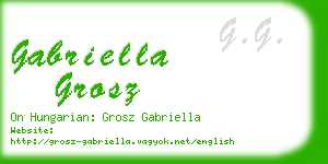 gabriella grosz business card